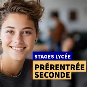 Élève souriante participant au stage de prérentrée Seconde au lycée Ipécom Paris