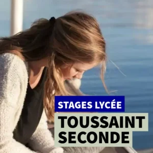 Élève studieuse de Seconde préparant ses stages pendant les vacances de la Toussaint - Ipécom Paris