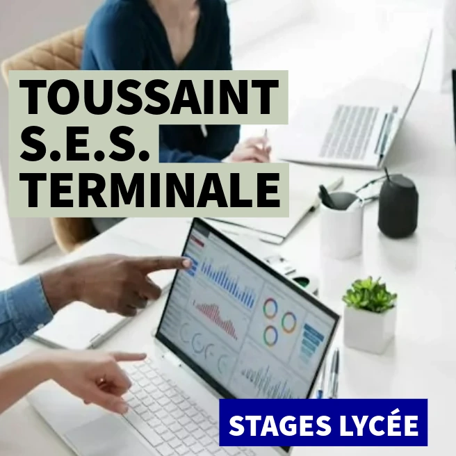Stage intensif SES Terminale à la Toussaint à Paris – préparation Bac sciences économiques et sociales avec Ipécom Paris