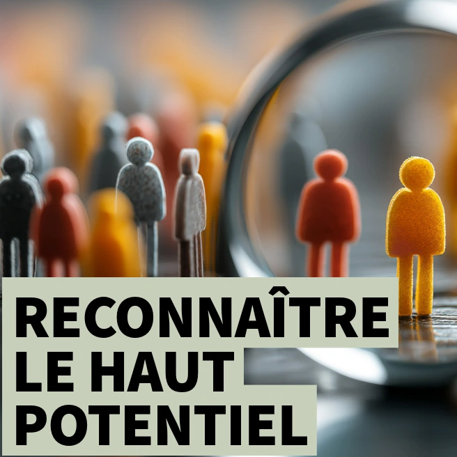 Illustration d’un élève se démarquant dans un groupe, symbole de la reconnaissance des enfants à haut potentiel au collège