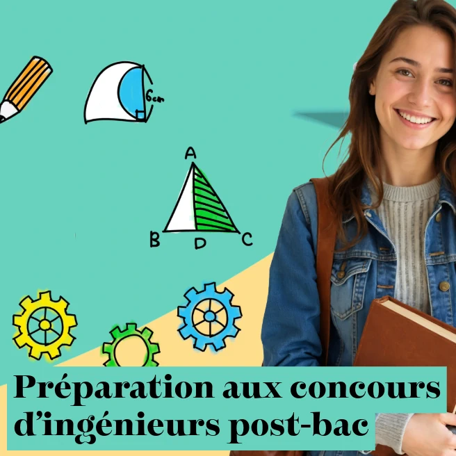 Élève de Terminale suivant une préparation aux concours d’ingénieurs post-bac chez Ipécom Paris, illustration maths et sciences.