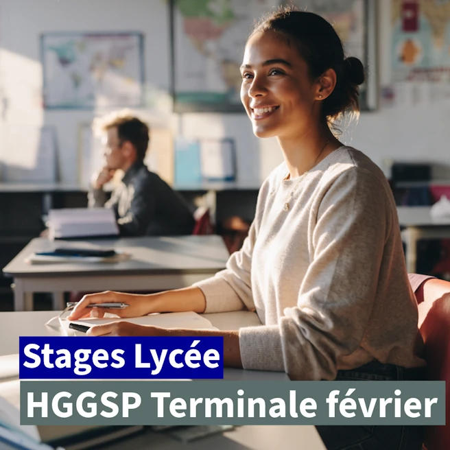 Stage HGGSP Terminale février à Ipécom Paris : élève en révision d’histoire-géographie, géopolitique et sciences politiques