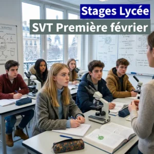 Stage SVT Première février à Ipécom Paris : élèves de Première en révision de sciences de la vie et de la Terre