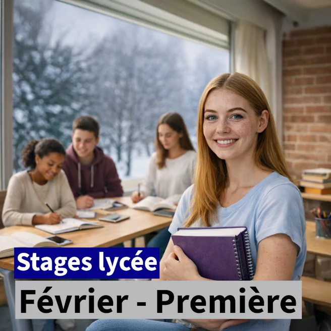 Élèves de Première en stage intensif à Ipécom Paris pendant les vacances d’hiver de février