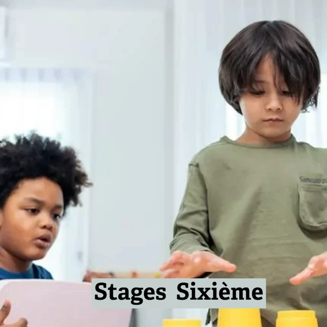Élèves de Sixième participant à un stage scolaire – activités pédagogiques et apprentissages fondamentaux
