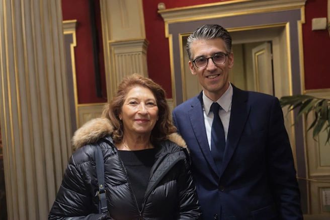 Annie Reithmann, directrice d’Ipécom Paris, aux côtés du Maire Jérémy Redler lors des vœux aux forces vives du 16ᵉ arrondissement.
