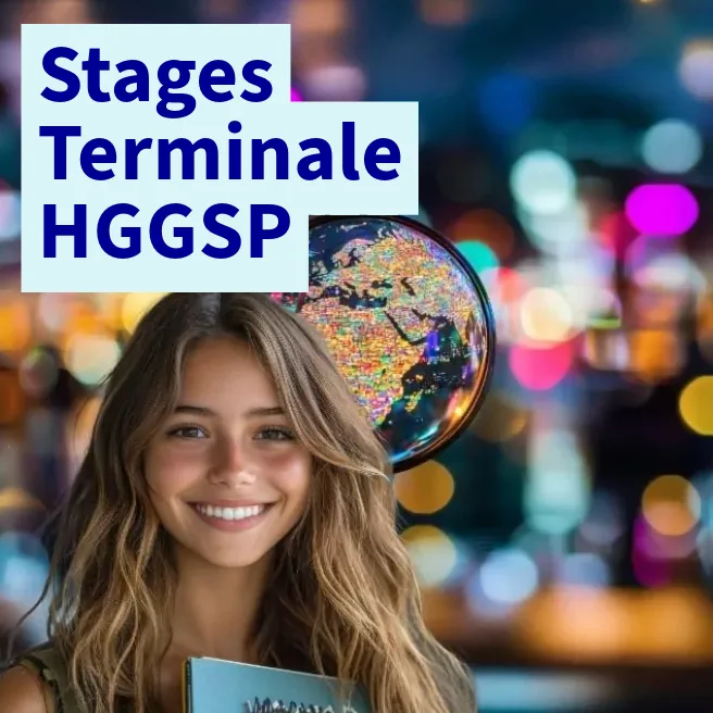 Stage intensif de HGGSP Terminale à Ipécom Paris : élève préparant la spécialité histoire-géographie, géopolitique et sciences politiques.