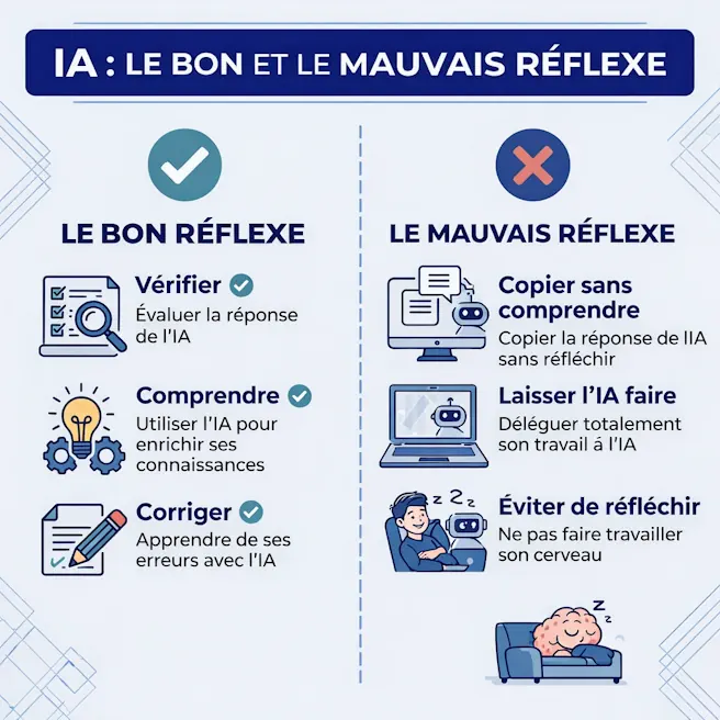 Bon et mauvais usage de l’intelligence artificielle pour apprendre