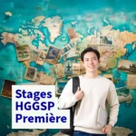 Élève devant une carte du monde illustrant un stage intensif de HGGSP en Première à Ipécom Paris