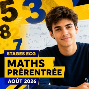 Stage de prérentrée de mathématiques Prépa ECG à Paris – Août 2026