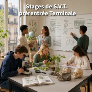 Stage de prérentrée spécialité SVT Terminale à Paris