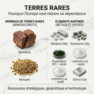 Terres rares : pourquoi l’Europe cherche à réduire sa dépendance
