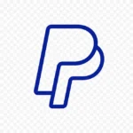 Icône bleue inspirée du symbole PayPal pour le paiement d’une inscription Ipécom Paris.