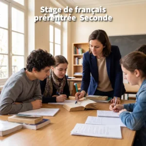 Stage de prérentrée de français pour élèves de Seconde