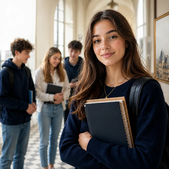 Élève de lycée en stage de prérentrée à Paris chez Ipécom Paris