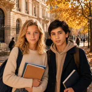 Collégiens participant à un stage de révision de la Toussaint à Ipécom Paris.