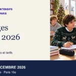Catalogue des stages Noël 2026 Ipécom Paris